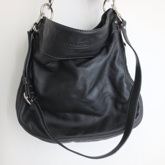 COACH 1941 ZOE LEATHER CONVERTIBLE HOBO SHOULDER BAG - Picture 4 of 9